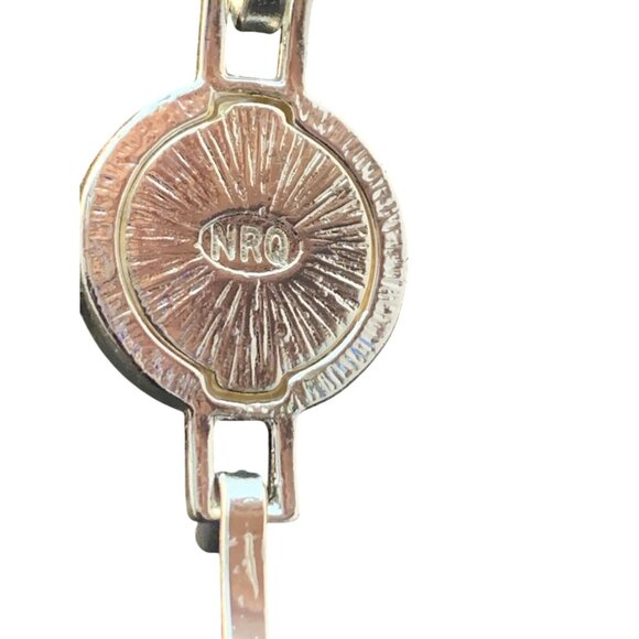 Avon Silver Tone Bangle Rhinestone Bracelet Many Blessings Love Life (1632-1-2) - Picture 5 of 6